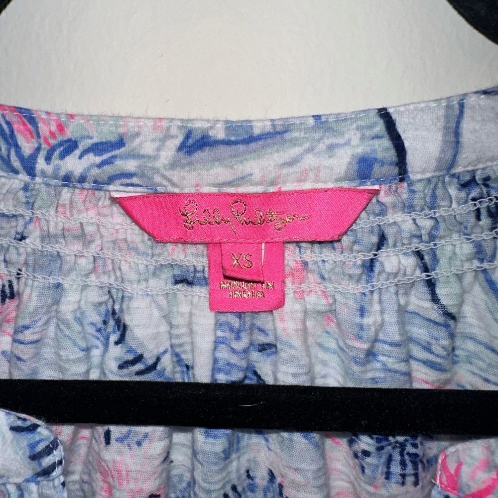 Lilly Pulitzer Essie Top Sea to Shining Sea SIZE XS - Picture 3 of 3